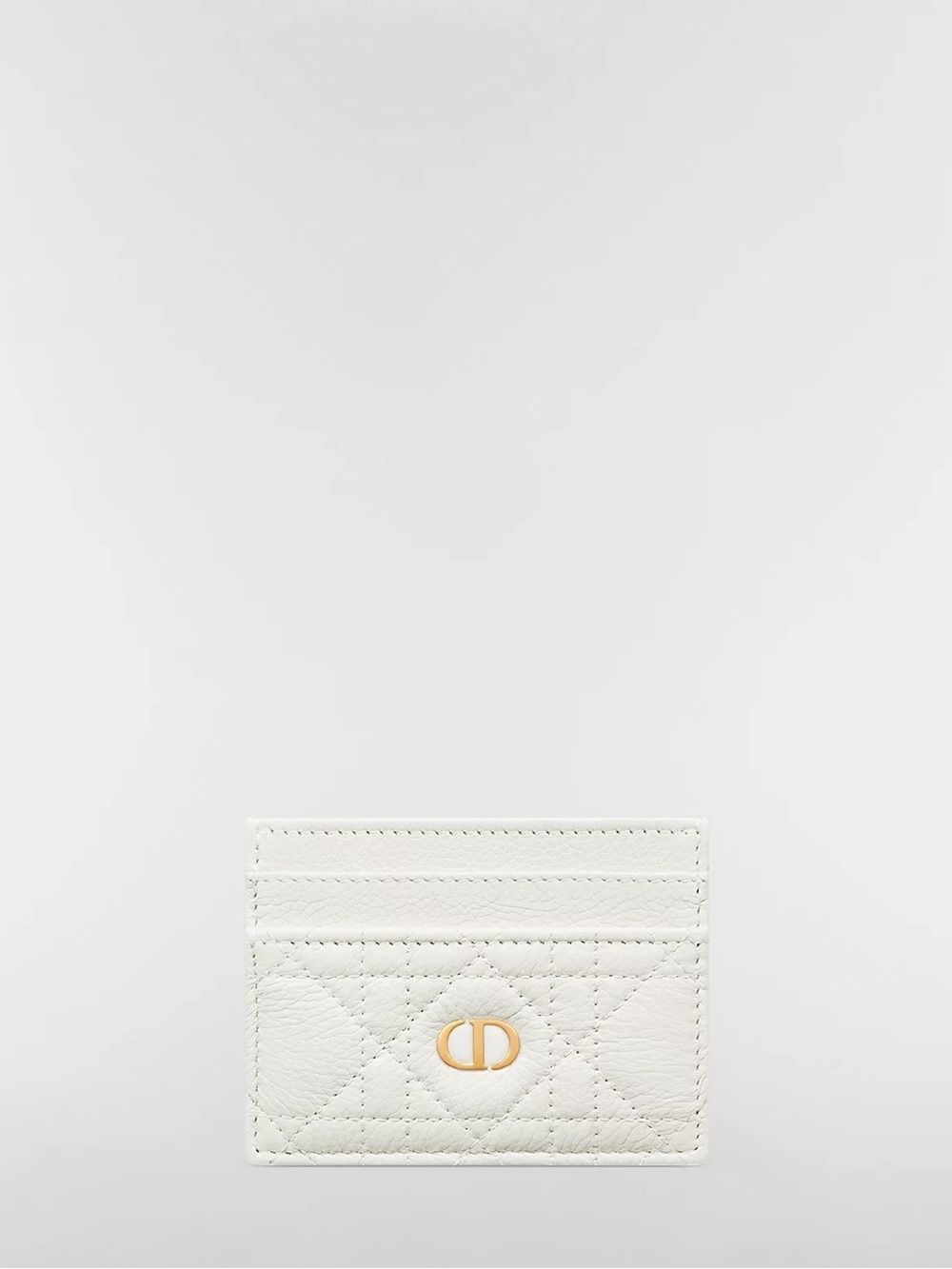 DIOR | ✨NEW✨ Caro Freesia Card Holder in Latte Supple Cannage Calfskin
